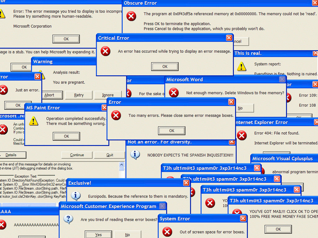 Il classico comportamento di Windows XP...