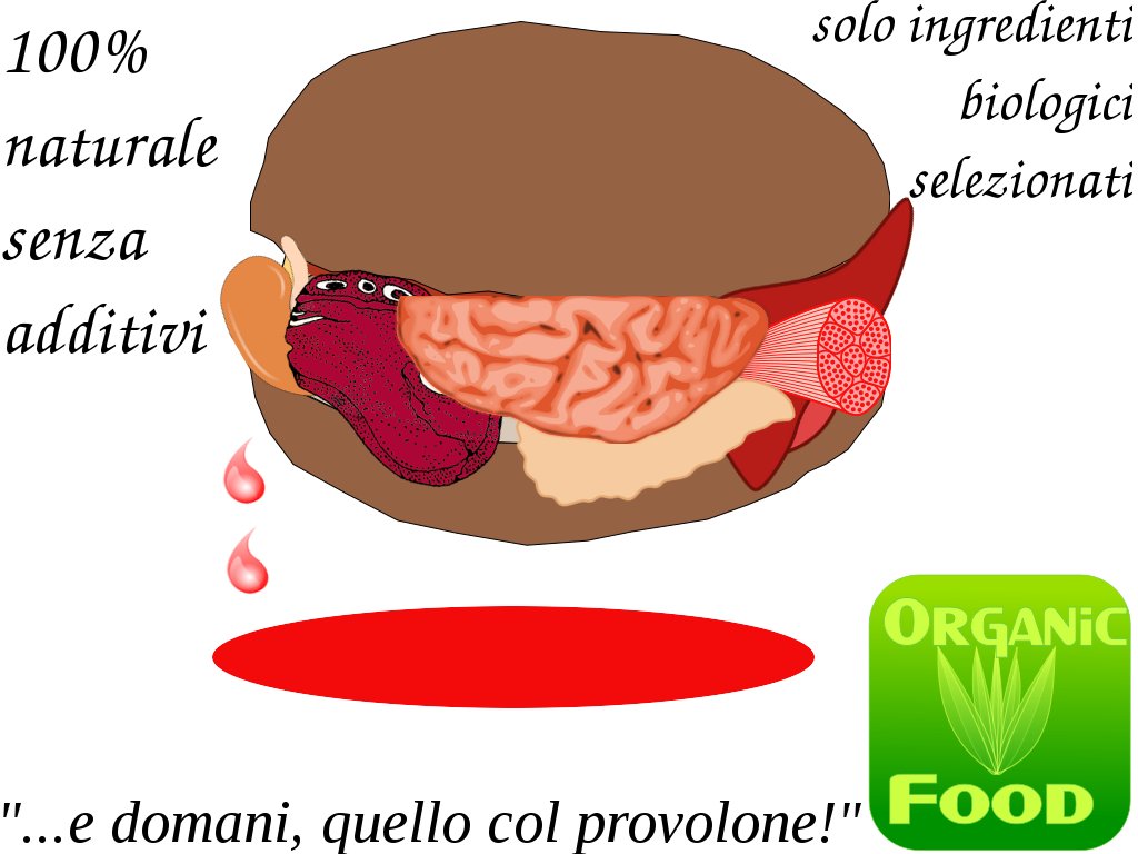 Panino biologico  di carne umana