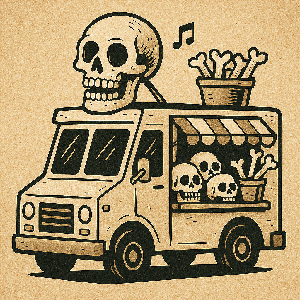 Il furgone della Gazzetta del Cadavere: "Venghino signori, venghino"